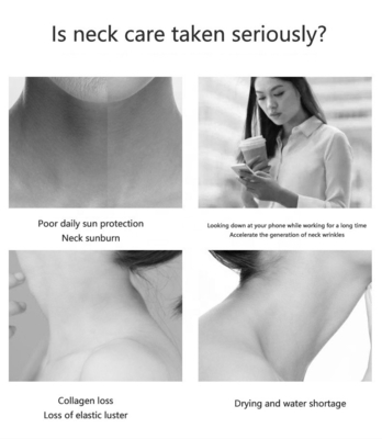 Masajeador eléctrico para el cuello antiarrugas y antienvejecimiento con material de acero inoxidable ABS