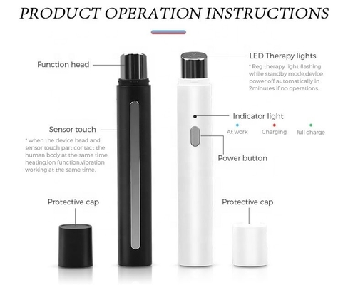 Enchufes USB Antienvejecimiento Masaje cálido Ojo Massager Pluma para calmar el edema y la relajación