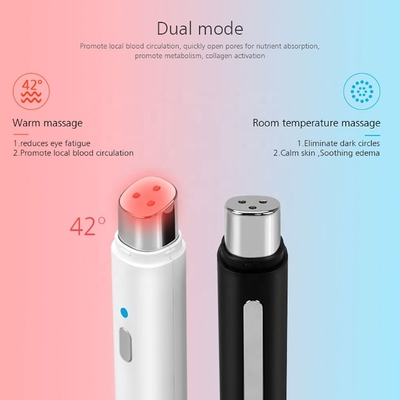 Enchufes USB Antienvejecimiento Masaje cálido Ojo Massager Pluma para calmar el edema y la relajación