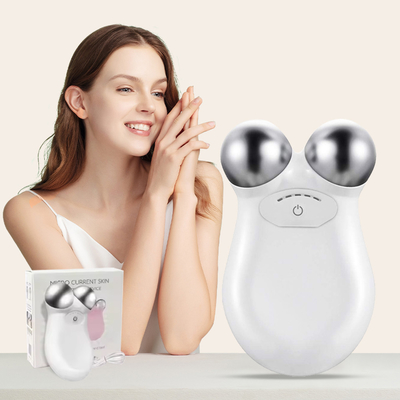 Loción conducción masajeador eléctrico para la belleza de la cara y el cuello EMS levantamiento
