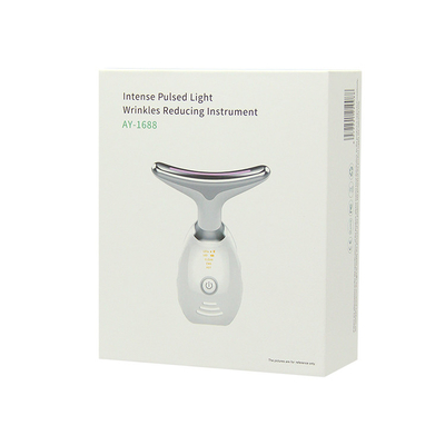 Masajador para levantamiento de cara y cuello de acero inoxidable ABS con terapia LED y enchufes Tipo otro