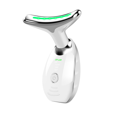 Masajador para levantamiento de cara y cuello de acero inoxidable ABS con terapia LED y enchufes Tipo otro