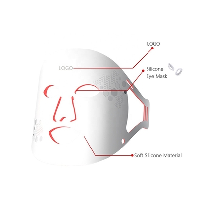 Máscara facial de silicona LED para apretar formas personalizadas y peso neto del producto 0,5 kg