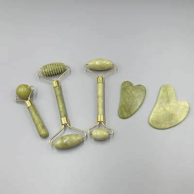 Cama de masaje con rodillos de jade para adelgazar herramienta de masaje facial 19*16*5cm