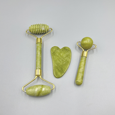Cama de masaje con rodillos de jade para adelgazar herramienta de masaje facial 19*16*5cm