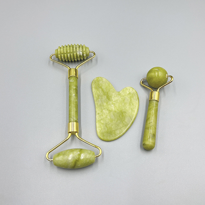 Cama de masaje con rodillos de jade para adelgazar herramienta de masaje facial 19*16*5cm
