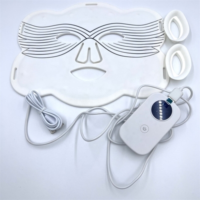 Hidratación Silicona Mariposa LED Máscara facial Entrada de frecuencia 5V / 1A 2600mAH Duración 10/20min