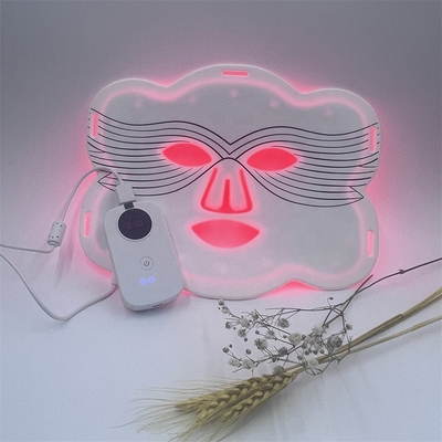 Hidratación Silicona Mariposa LED Máscara facial Entrada de frecuencia 5V / 1A 2600mAH Duración 10/20min
