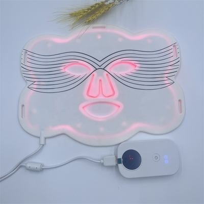 Área de destino nariz formas personalizadas Silicona LED máscara facial para blanqueamiento y más