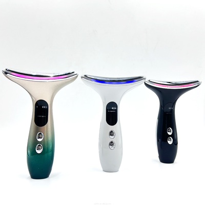 Neck Beauty Dispositivo de batería de 3 cabezas Masajista eléctrico con material de acero inoxidable ABS