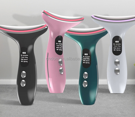 Neck Beauty Dispositivo de batería de 3 cabezas Masajista eléctrico con material de acero inoxidable ABS
