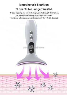 Neck Beauty Dispositivo de batería de 3 cabezas Masajista eléctrico con material de acero inoxidable ABS