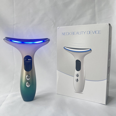 Equipo de belleza multifunción Cuello Masaje facial EMS Dispositivo de belleza de vibración caliente