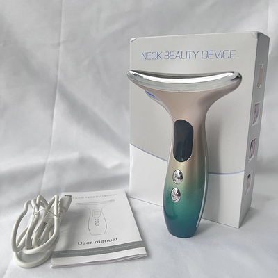 Equipo de belleza multifunción Cuello Masaje facial EMS Dispositivo de belleza de vibración caliente