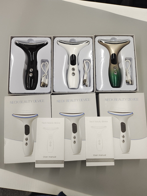 Dispositivo de belleza para el cuello y cara con otros enchufes para masajes eléctricos del cuello y antienvejecimiento