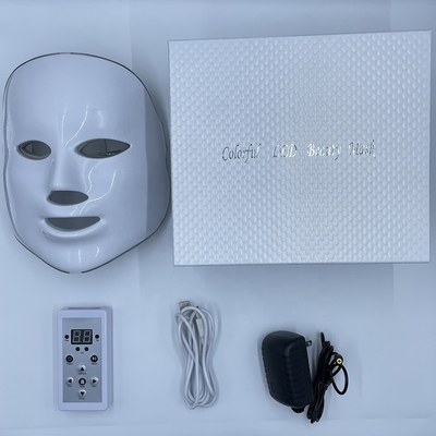 Máscara de tratamiento de luz facial LED Modelo 2023 Anti Acné 7 Color Impermeable NO Casa