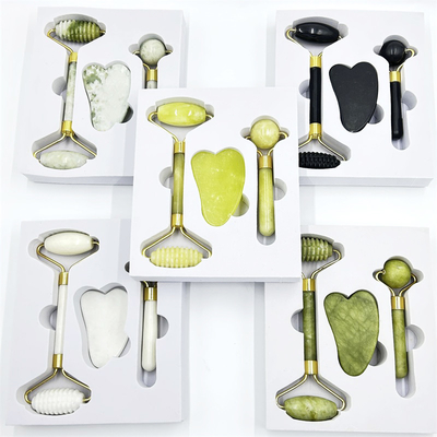 Xiuyan Stone Manilla Gran Cuerpo Gua Sha Jade Roller Gua Sha para el dolor de los músculos Masajista
