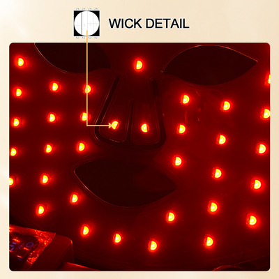 Área objetivo del cuerpo máscara LED de infrarrojos compacta para terapia de luz roja tratamiento facial