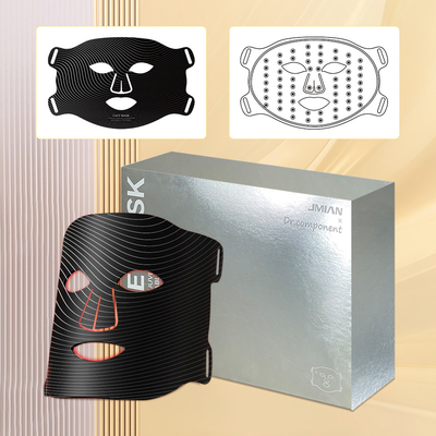 Facial terapia de luz LED Compacto de la piel LED terapia de luz LED Rojo de pie máscara LED inalámbrica