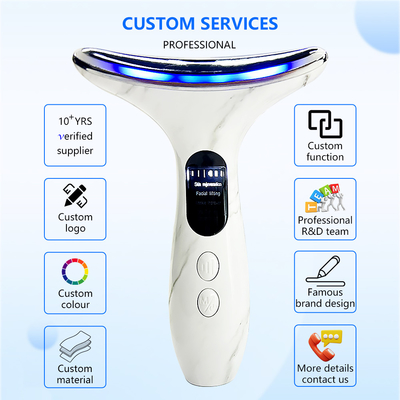 Dispositivo impermeable para el cuello y la cara Antirrugas Electrico para el cuello 7 en 1 Dispositivo para levantar la cara