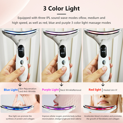 EMS Dispositivo de estimulación muscular eléctrica para el levantamiento facial y del cuello para masajes faciales y oculares