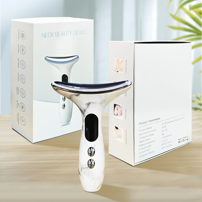 7 en 1 dispositivo de levantamiento facial potencia nominal 2.5W dispositivo para el cuello y cara para el tratamiento de antiarrugas