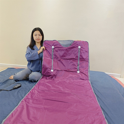 Sauna de desintoxicación e infrarrojos 180x160cm manta de sauna plegable reutilizable con función de calefacción