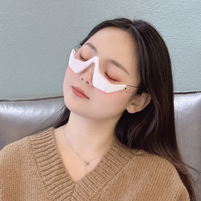 NO Masajista de ojos impermeable 2 en 1 Dispositivo con terapia de luz roja y EMS de microcorriente