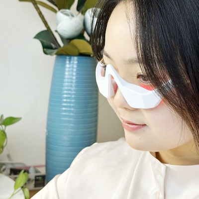 NO Masajista de ojos impermeable 2 en 1 Dispositivo con terapia de luz roja y EMS de microcorriente
