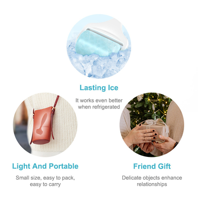 Mini Roller de hielo de silicona para salón de belleza con construcción de acero inoxidable ABS