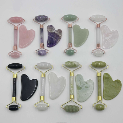 100% de piedra natural Xiuyan de jade Gua Sha para el estiramiento facial y el ajuste de la piel