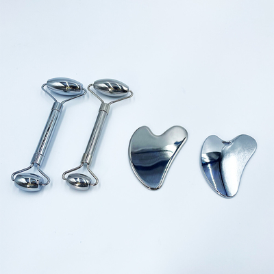 Logotipo personalizado de acero inoxidable Gua Sha Scraping herramienta de masaje para la cara y el cuerpo