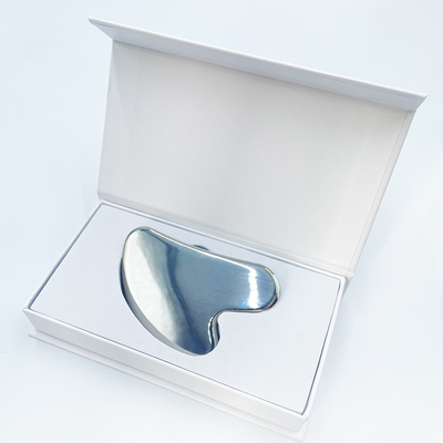Rollo de masaje facial de atención médica Oro de acero inoxidable Gua Sha Set para el cuello y la cara