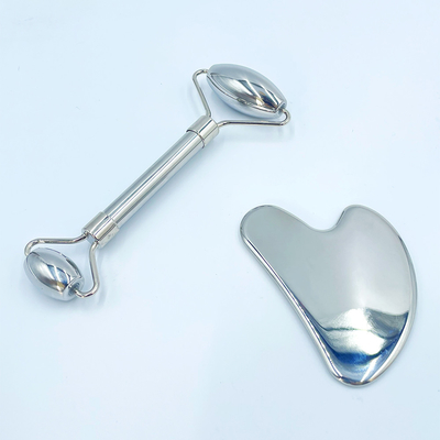 Masaje de cara cuello cuerpo con acero inoxidable Gua Sha 304 Acero tablero de raspado masajeador