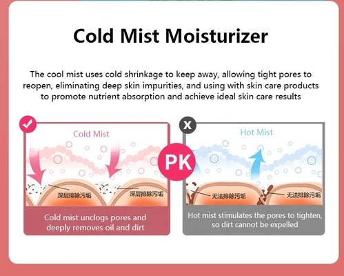 Inyección de oxígeno hiperbárico para el hogar, vaporizador facial de marca privada para el cuidado facial