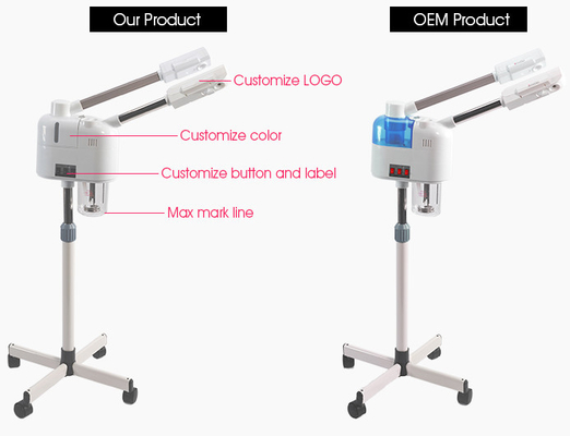 Vaporizador eléctrico de uso doméstico Nano Iónico Osenje Vaporizador facial con luz de alta frecuencia