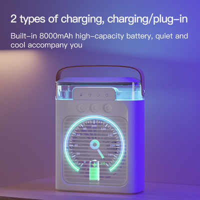 2024 Diseño Mini USB portátil ventilador recargable con tecnología de aire de enfriamiento plegable