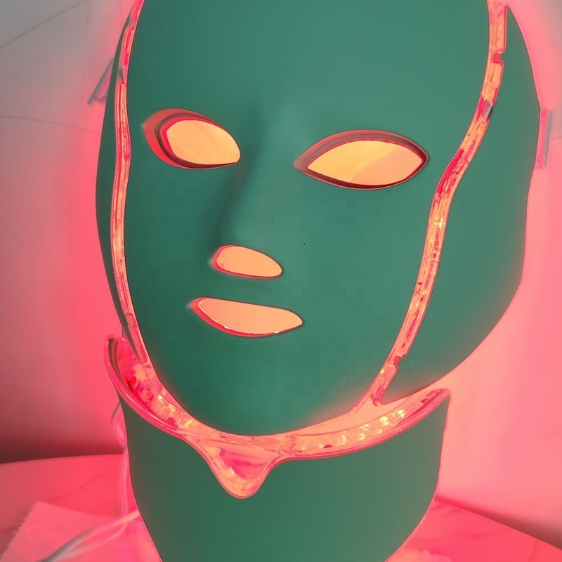 Máscara de plástico de 7 colores terapia con luz LED para endurecer la piel y reducir las arrugas