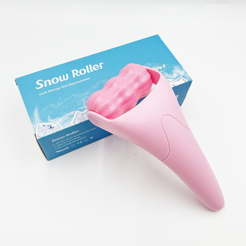 Roller de hielo facial para las arrugas de la cara y el cuerpo para el hogar de refrigeración gimnasio Cubo de hielo molde Roller