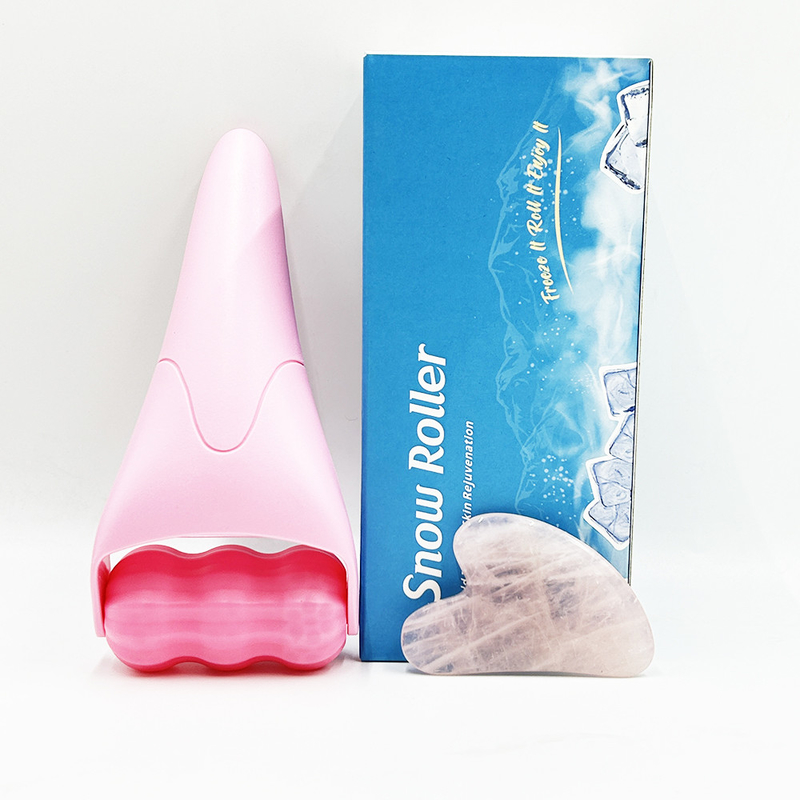 Conjunto de masaje facial Roller de jade para el crecimiento del cabello dispositivo de belleza y antienvejecimiento natural