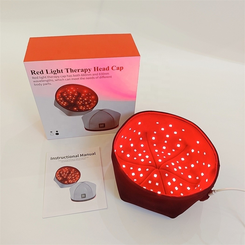 3a marcha tapa de terapia de luz LED roja para promover el crecimiento natural del cabello 120 perlas de lámpara