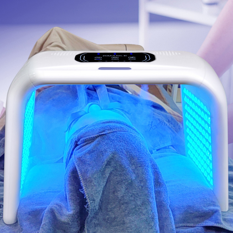 Máscara de tratamiento facial con luz LED con removedor de poros y spray de limpieza de poros