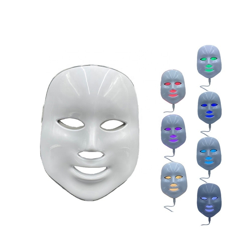 Máscara de tratamiento de luz facial LED Modelo 2023 Anti Acné 7 Color Impermeable NO Casa