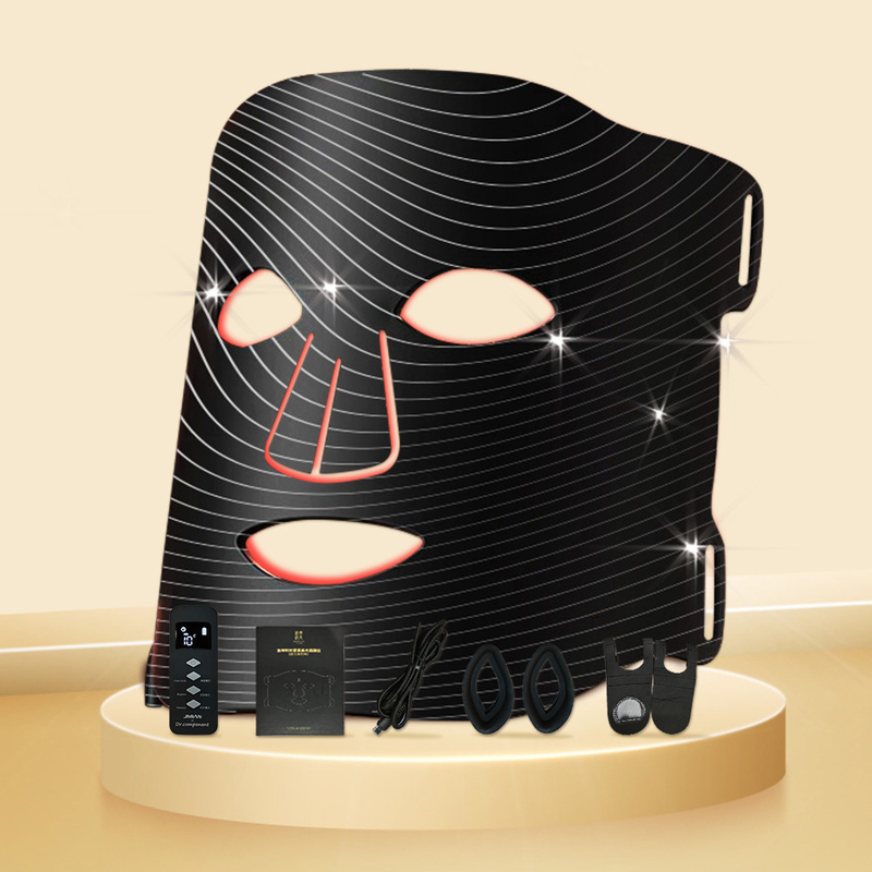 Máscara de terapia de luz LED para el hogar 1060nm Dispositivo facial rojo para tratamiento compacto y portátil