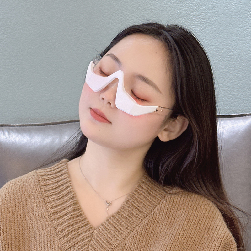 NO Masajista de ojos impermeable 2 en 1 Dispositivo con terapia de luz roja y EMS de microcorriente