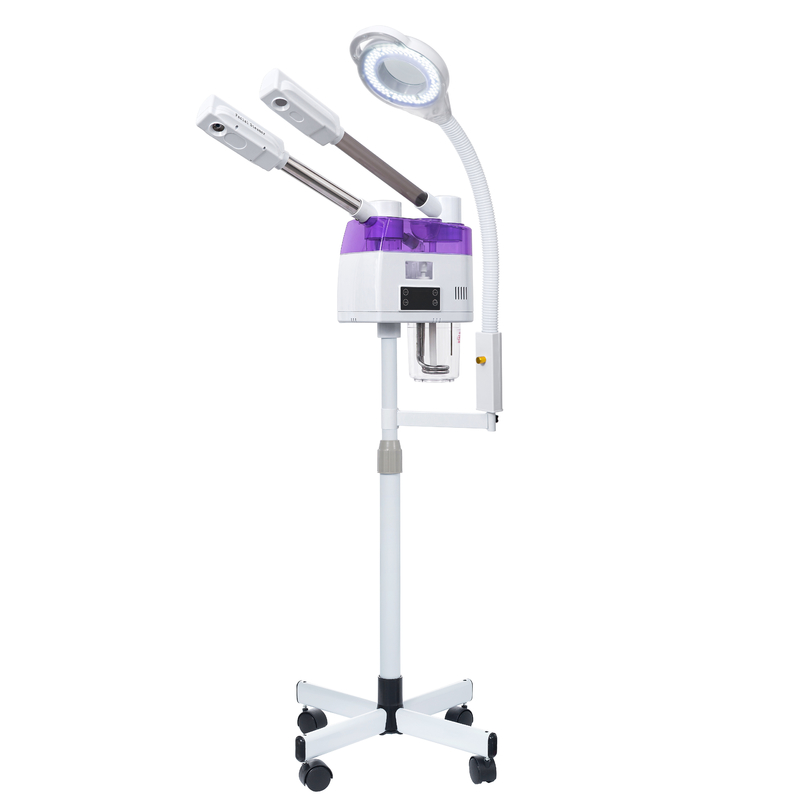 NO Aplicación controlada máquina de vapor para el cuidado de la piel y el rostro SPA en blanco
